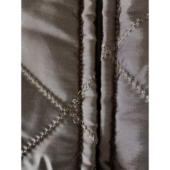 Jane Ashley Puffer Vest Jacket Rust Brown Size XL Full Zip Quilted - Picture 10 of 15